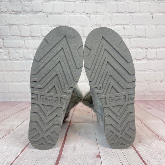 Cushionaire Kenzie Cozy Hidden Wedge Gray Boots Women’s Size 9 - Picture 10 of 11